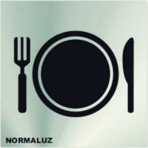 SEÑAL 120X120MM INOX ADH RESTA