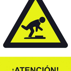 SEÑAL 210X300MM PVC ATENCIÓN,