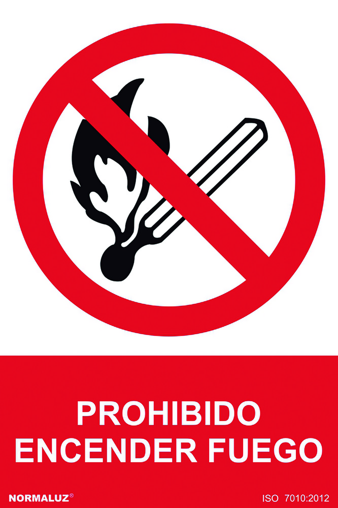 SEÑAL 210X300MM PVC PROHIBIDO