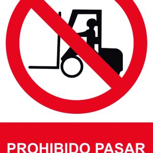 SEÑAL 210X300MM PVC PROHIBIDO