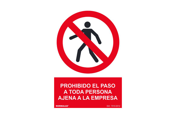 SEÑAL 210X300MM PVC PROHIB. PA