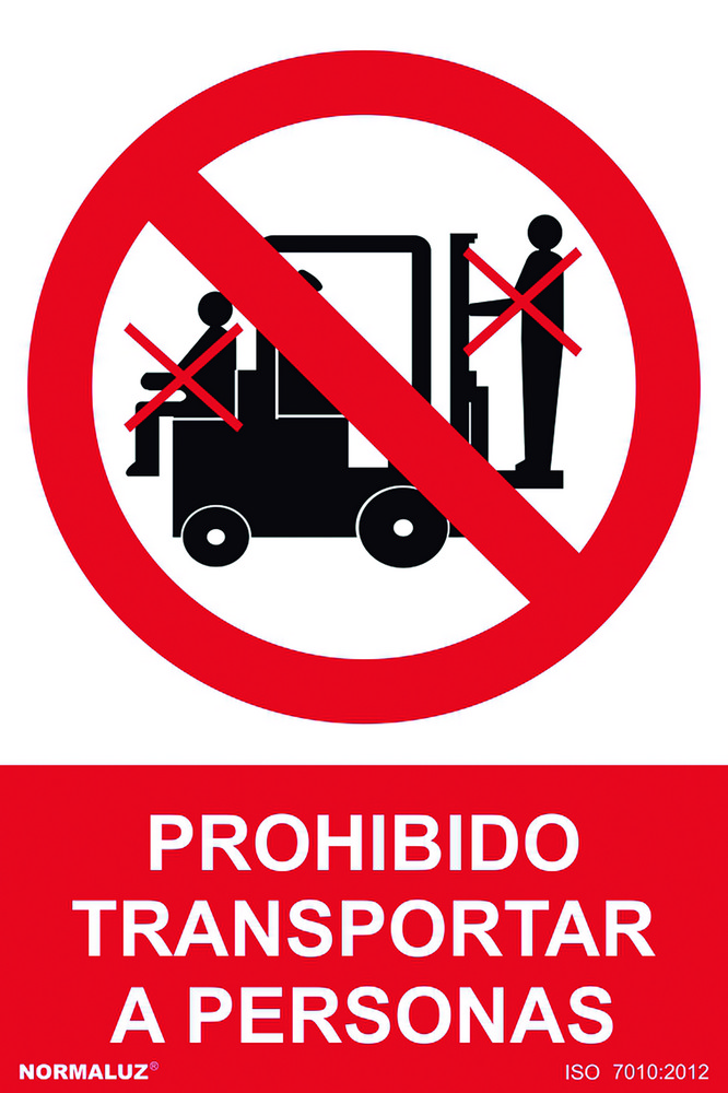 SEÑAL 210X300MM PVC PROHIBIDO