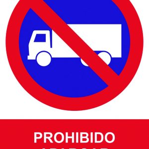 SEÑAL 210X300MM PVC PROHIBIDO