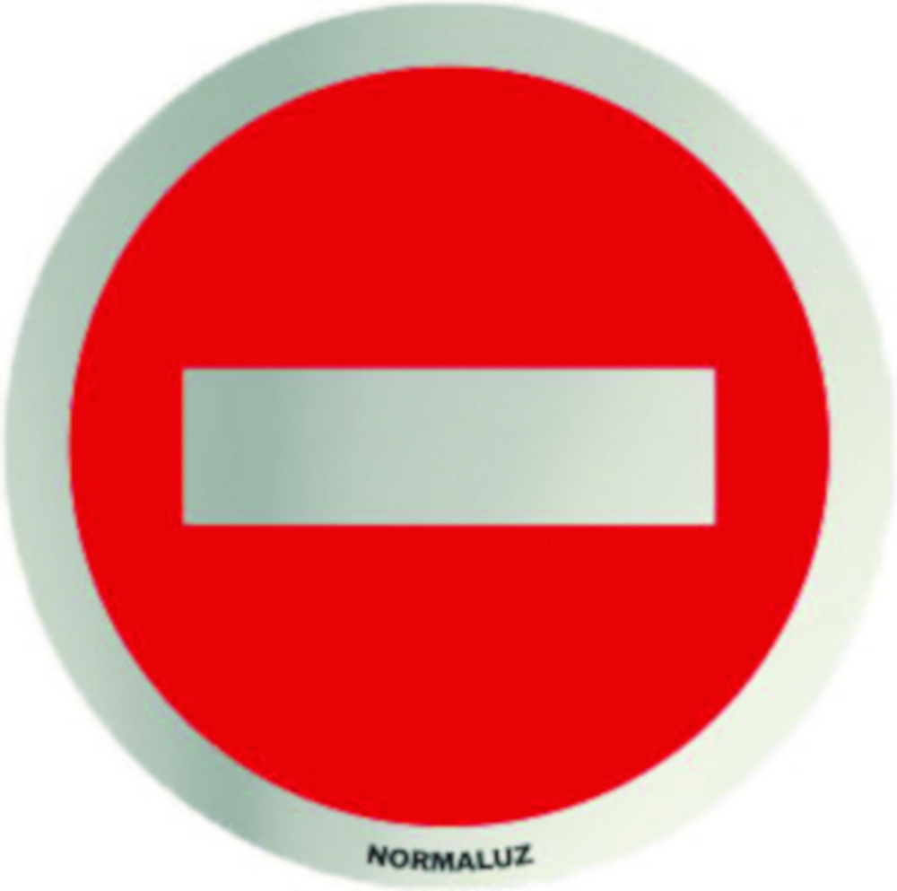 SEÑAL Ø 70MM INOX ADH PROHIBID
