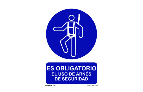 SEÑAL 210X300MM PVC USO OBLIGA