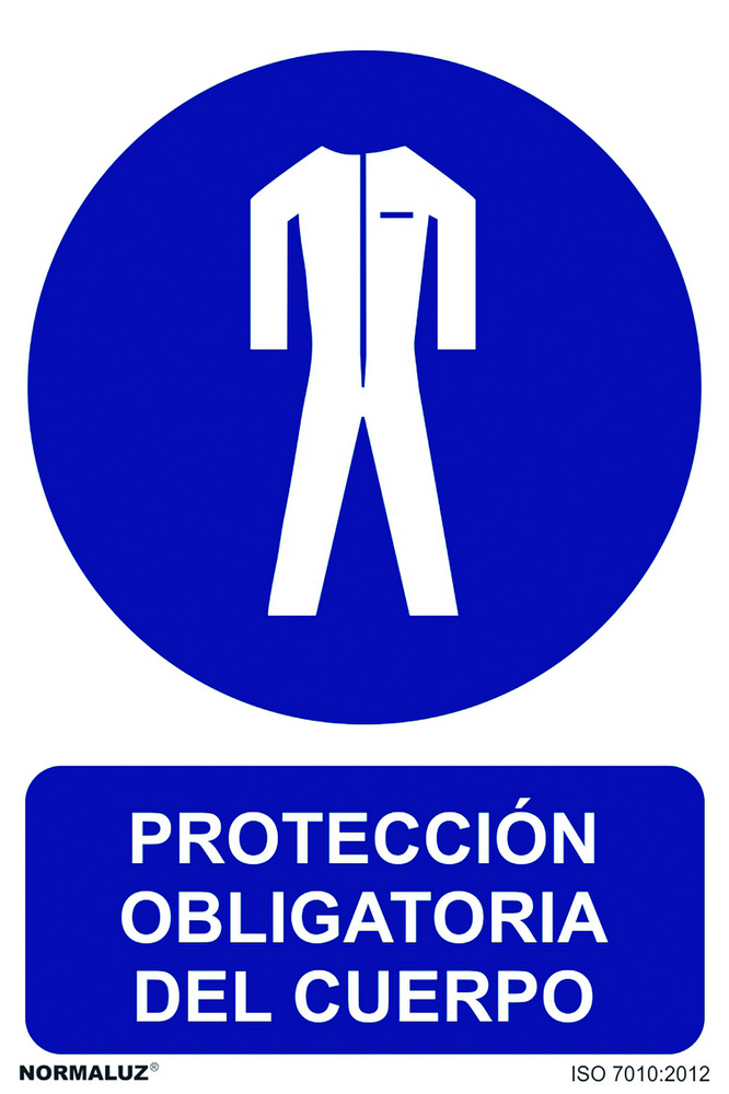 SEÑAL 210X300MM PVC USO OBLIGA