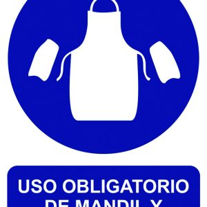 SEÑAL 210X300MM PVC USO OBLIGA