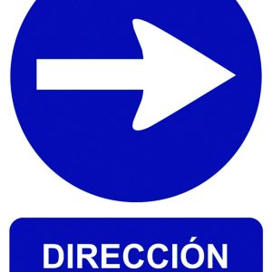 SEÑAL 210X300MM PVC DIRECCIÓN