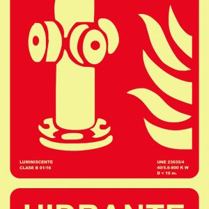 SEÑAL 210X300MM PVC LUMI HIDRA