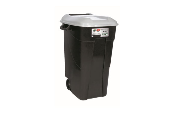 CONTENEDOR BAS. 120LT C/RUED/A