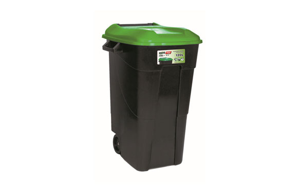 CONTENEDOR BAS. 120LT C/RUED/A