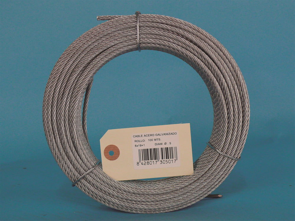 CABLE AC GALVANIZADO 6X19+1 12