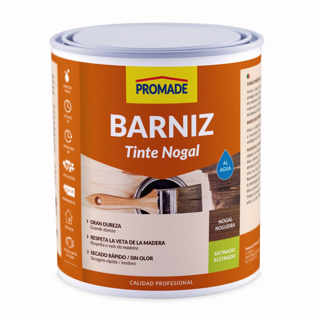 BARNIZ TINTE MAD SAT 750ML NOG