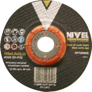 DISCO CORTE 125X2,5X22 MM