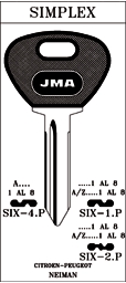 LLAVE ACERO JMA SIX-1.P