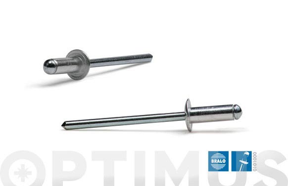 REMACHE ESTAND. 4,8X16MM ALUM