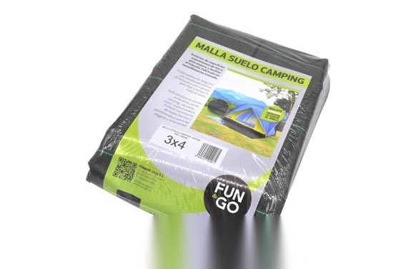 MALLA SUELO CAMPING VERDE 3X7