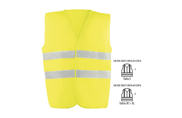 CHALECO AV AMARILLO TL JUBA