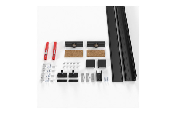 ACCESORIO KIT PUERTA NEGRO 2M