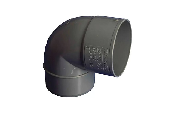 CODO EVACUACION PVC M-H 87º Ø3