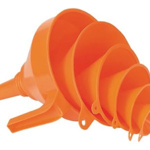 EMBUDO PLANO HDPE NARANJA JGO