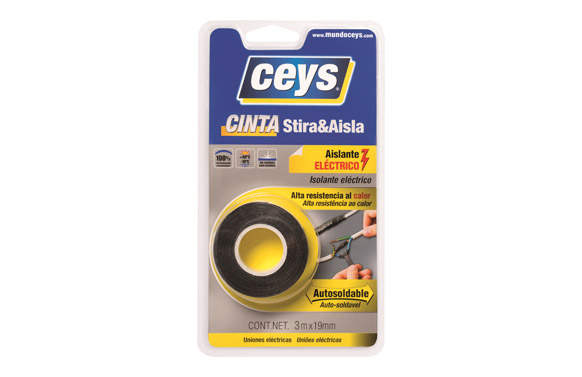 CINTA AUTOV. 3 MT X 19MM NEGRO