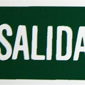 PLACA ADHESIVA SALIDA 320X160M