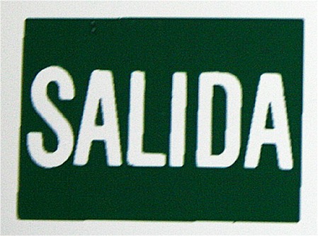 PLACA ADHESIVA SALIDA 320X160M