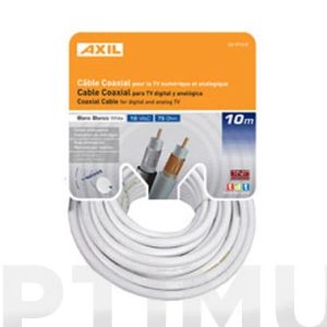 CABLE COAXIAL 25MT 25 MT BLANC