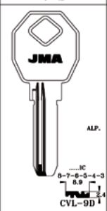 LLAVE LATON JMA CVL-9D