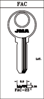 LLAVE LATON JMA FAC-23