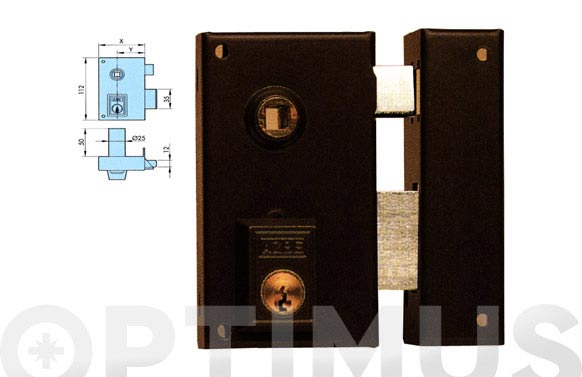 CERRADURA SOBR. 60X35MM 56B60D