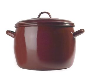 OLLA ALTA C/TAPA 20CM TEJA A/E