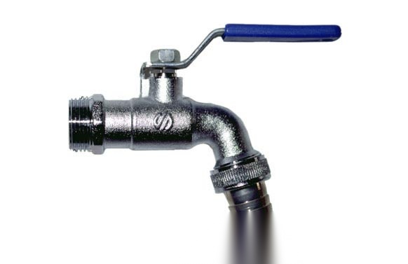 GRIFO CURVO RACORD MANGUERA 3/