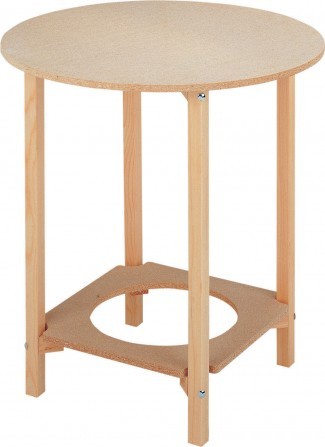 MESA CON AGUJERO 90CM