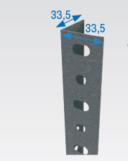 ANGULO RANURADO P35 2,5 MT