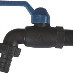 GRIFO CURVO NYL PALANCA 3/4" 2