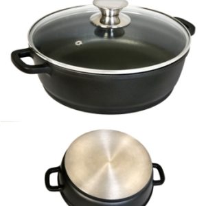 CACEROLA BAJA CTAPA 30CM ECOST