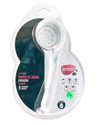 MANGO DUCHA 5POS+STOP BLANCO V