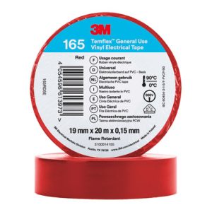 CINTA 20MT X 19MM ROJO 3M