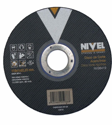 DISCO CORTE 115X1X22 MM