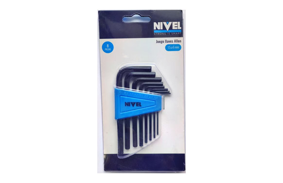 LLAVE ALLEN HEXAG. 1,5-06MM 8