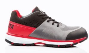 ZAPATO SEG T43 NEGRA/ROJA/GRIS