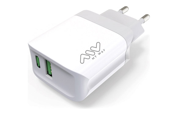 CARGAD. DOBLE TIPO USB A Y C 2