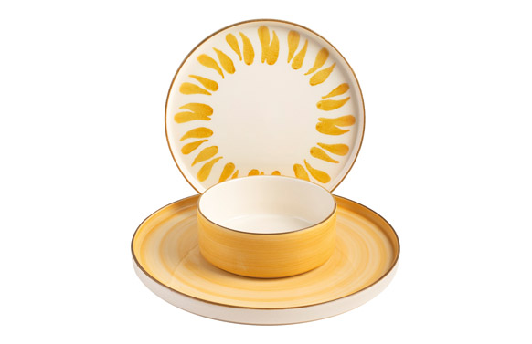 SET 3 PLATOS 1 SERV.CERAM.DECO