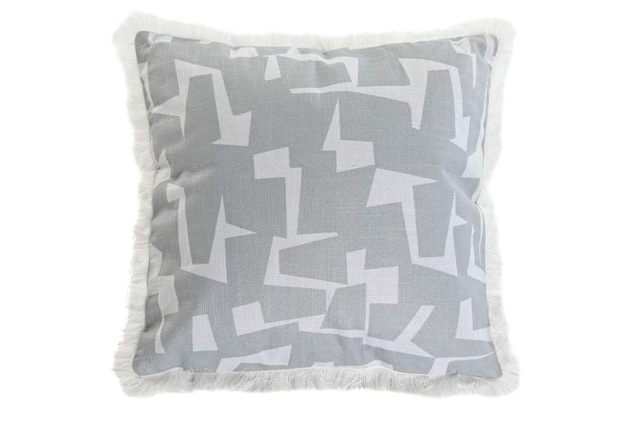 COJIN POLIESTER IMPRESO GRIS T