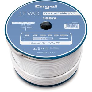 CABLE ANTENA COAXIAL BLANCO 10