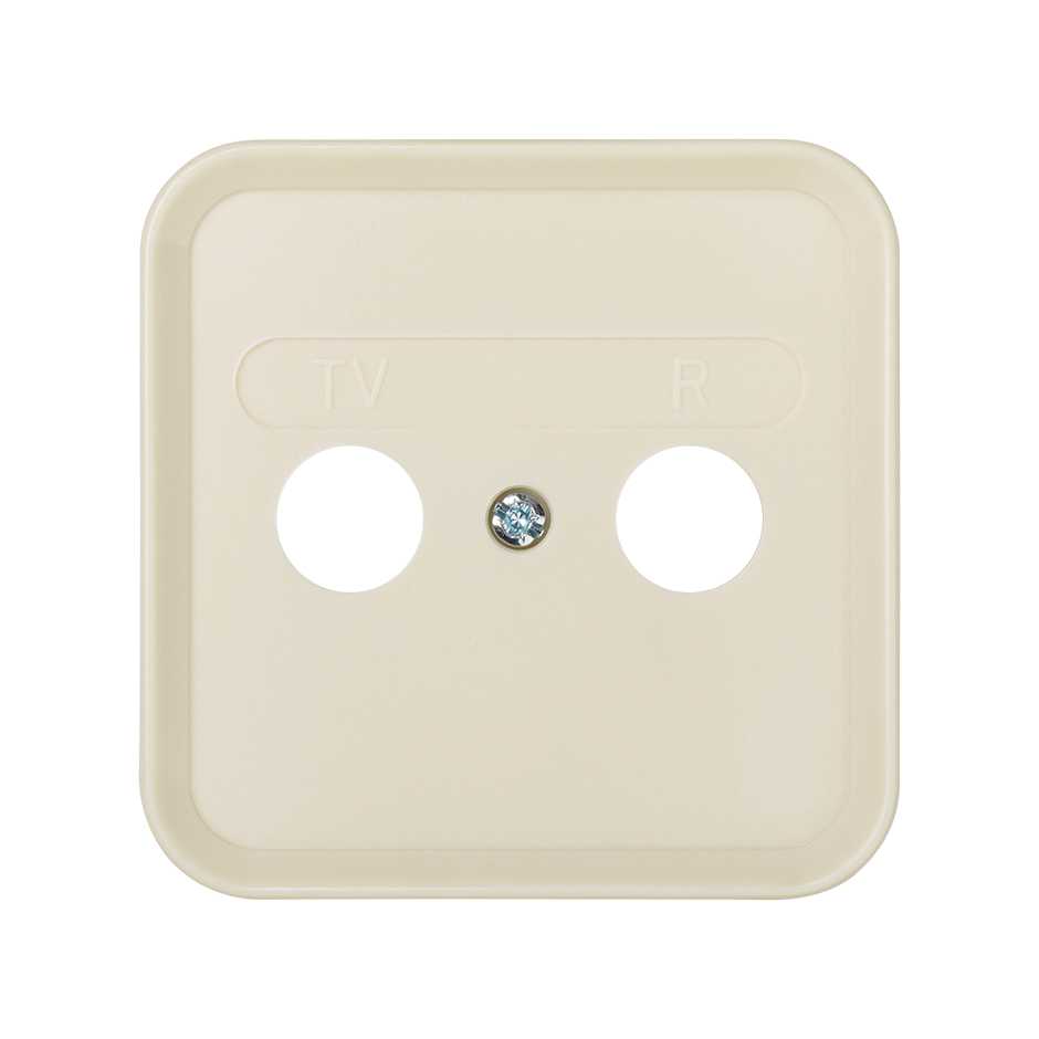 TAPA PARA TOMA R-TV MARFIL S31