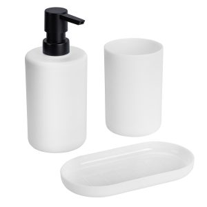 SET DE BAÑO 3 UDS BLANCO Serie