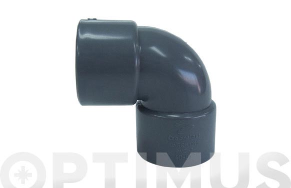 CODO EVAC PVC H-H 87º Ø 40MM